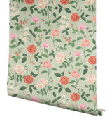 Rifle Paper Co. Roses Mint Wallpaper