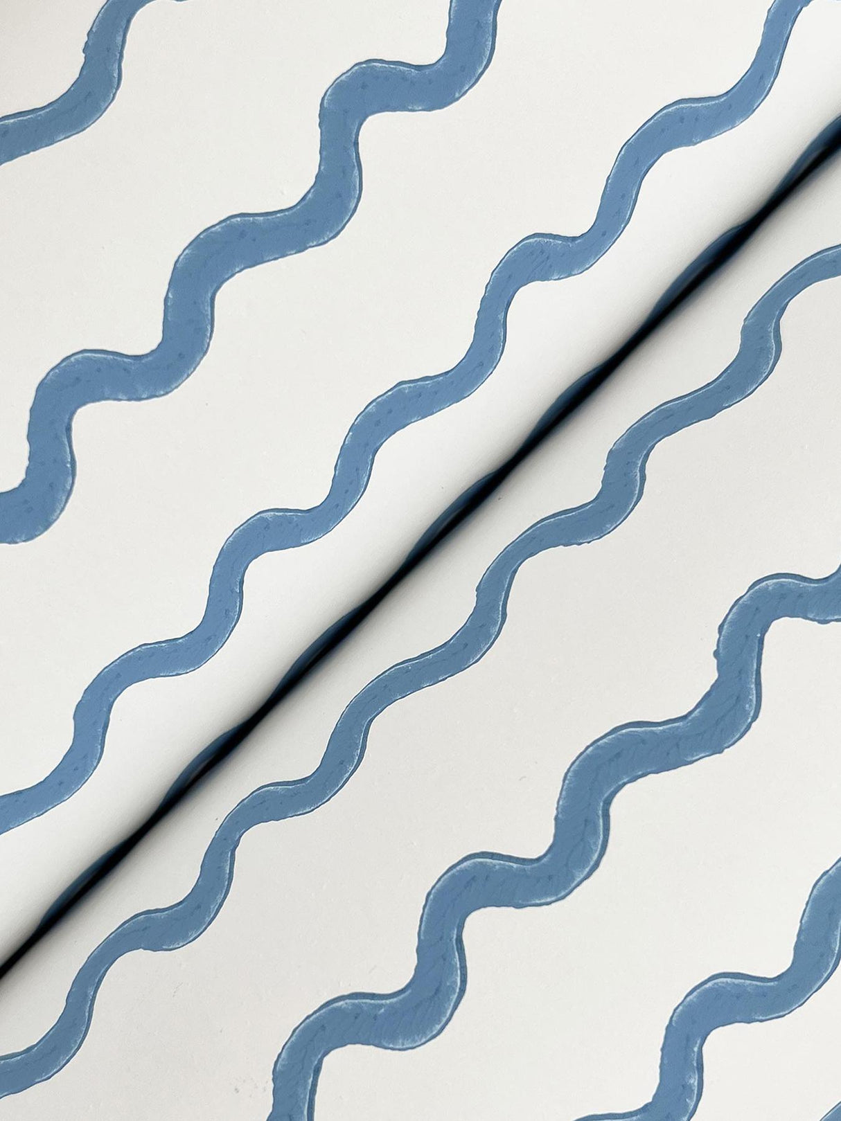 Rifle Paper Co. Rickrack Blue Wallpaper