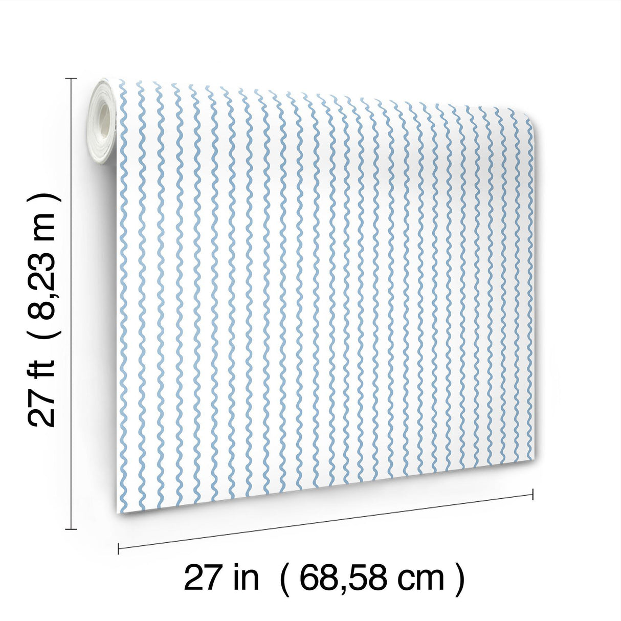 Rifle Paper Co. Rickrack Blue Wallpaper