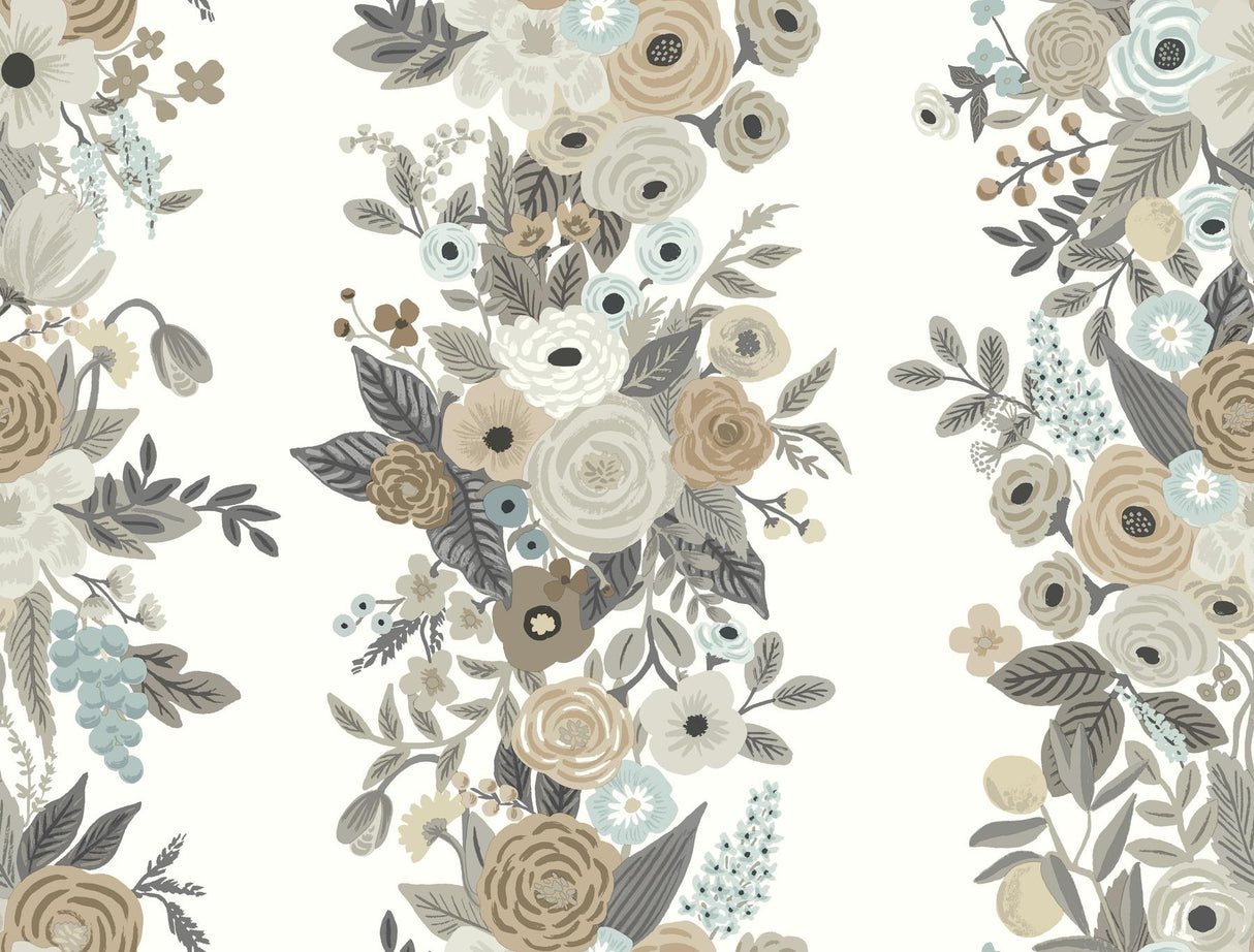 Rifle Paper Co. Garden Party Trellis White & Brown Wallpaper