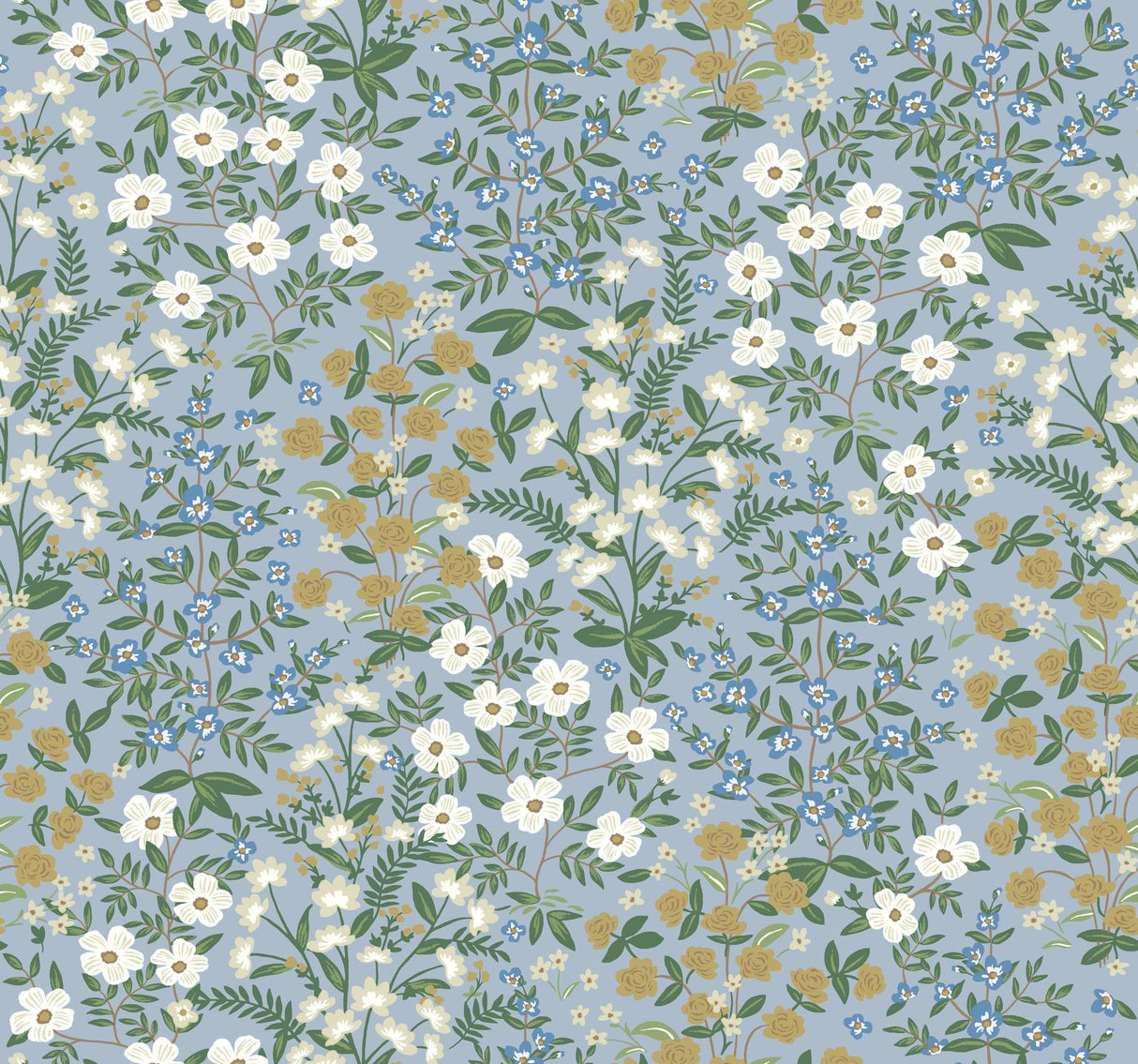 Rifle Paper Co. Wildwood Garden Blue & White Wallpaper