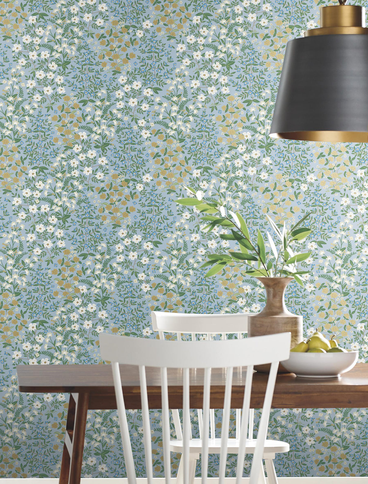 Rifle Paper Co. Wildwood Garden Blue & White Wallpaper