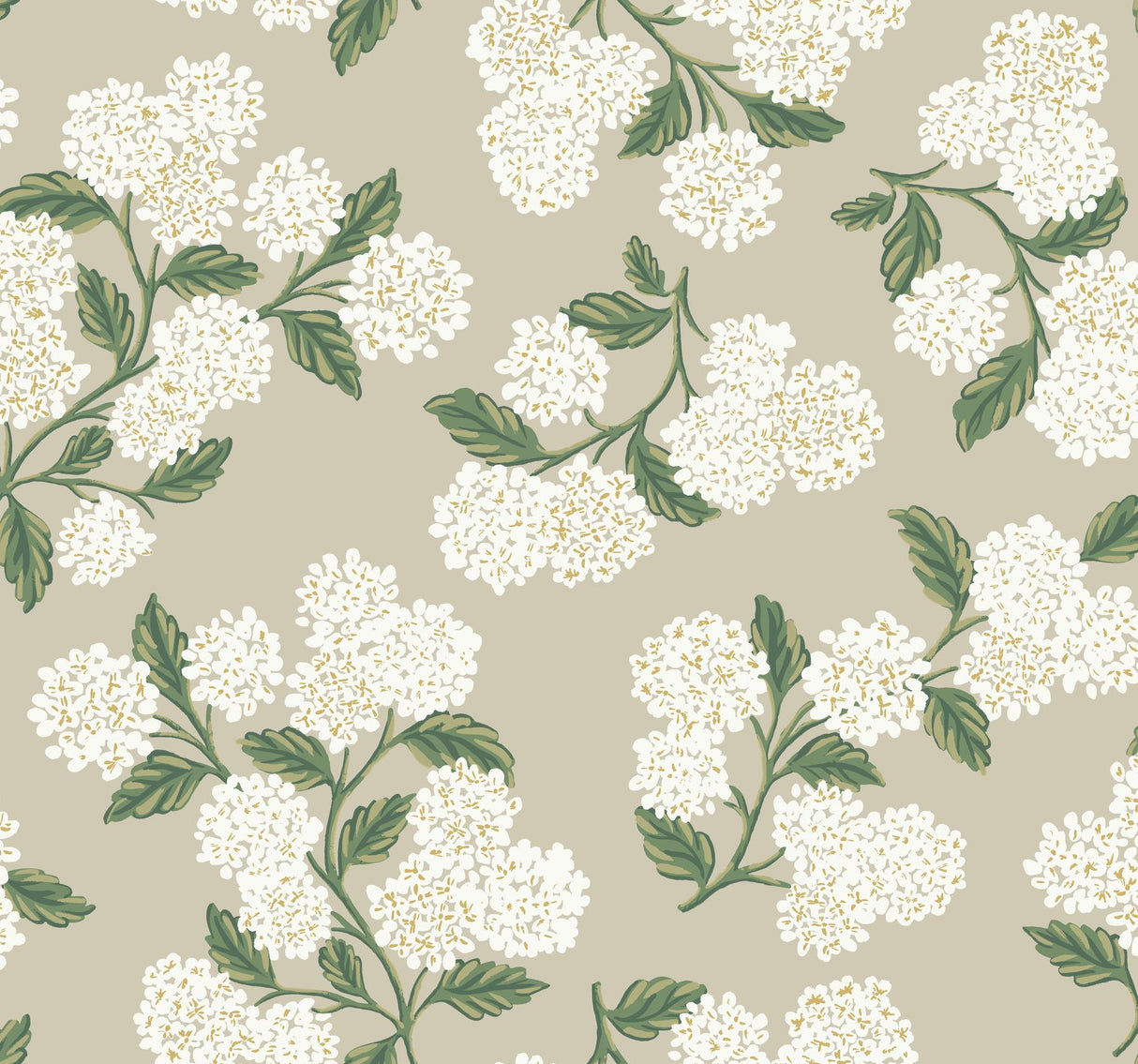 Rifle Paper Co. Hydrangea Beige Wallpaper