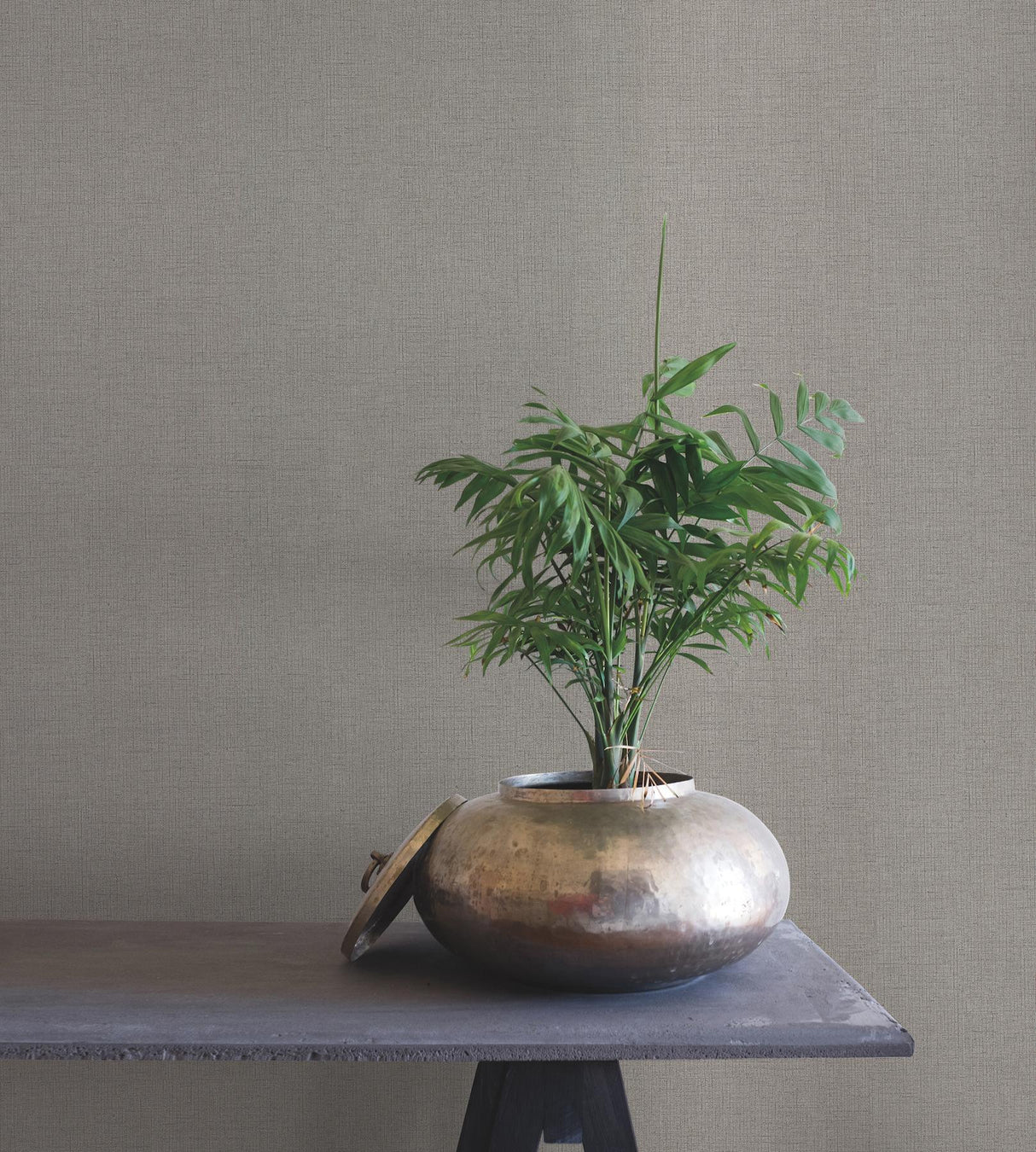 Ronald Redding Designs Rugged Linen Shale Wallpaper