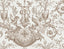 York Wallcoverings Avian Fountain Toile Mink Wallpaper