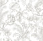 York Wallcoverings Tropical Sketch Toile Brown Wallpaper
