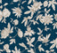 York Wallcoverings Passion Flower Toile Navy Wallpaper