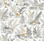 York Wallcoverings Mushroom Garden Toile Neutral & Gold Wallpaper