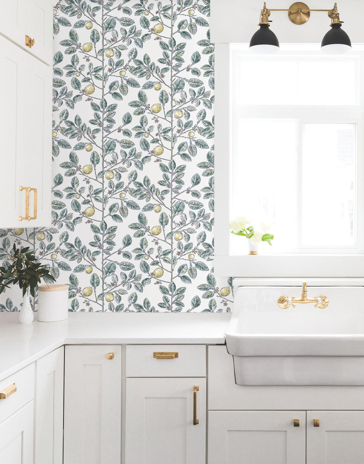 York Wallcoverings Limoncello Toile Forest Wallpaper