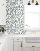 York Wallcoverings Limoncello Toile Forest Wallpaper
