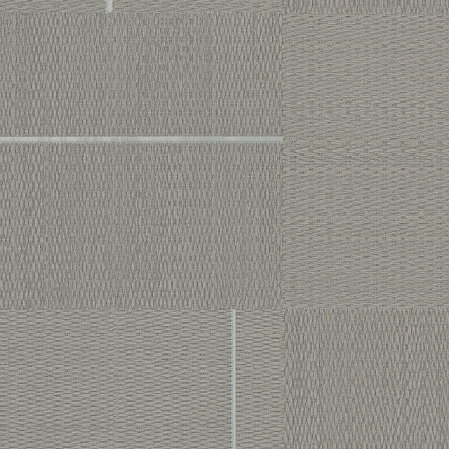 York Wallcoverings Geo Block Weave Taupe Wallpaper