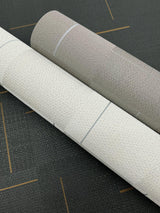 York Wallcoverings Geo Block Weave Taupe Wallpaper