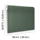 York Wallcoverings Soft Rain Teal Wallpaper