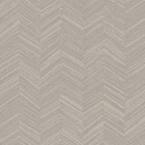 York Wallcoverings Raised Chevron Taupe Wallpaper