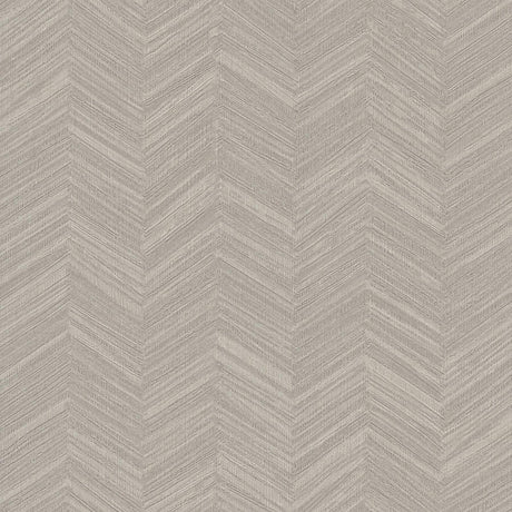 York Wallcoverings Raised Chevron Taupe Wallpaper