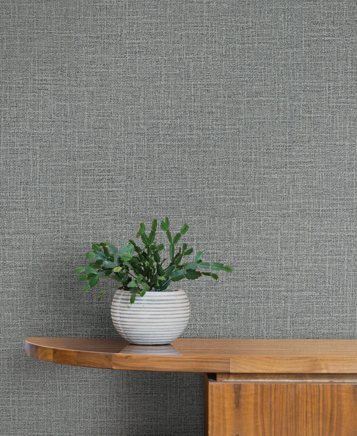 York Wallcoverings Loom Silver Wallpaper