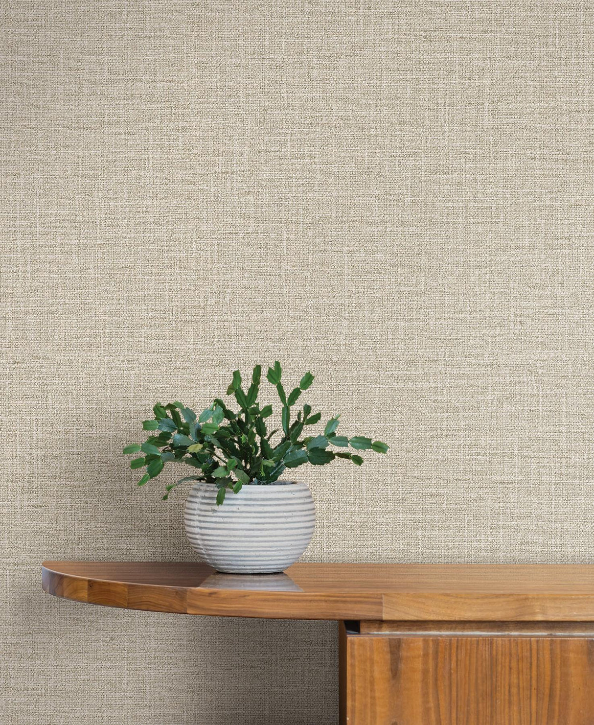 York Wallcoverings Loom Warm Grey Wallpaper