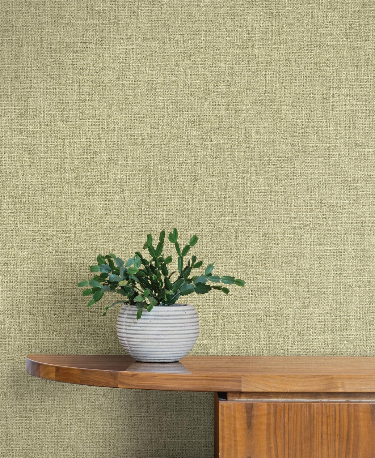 York Wallcoverings Loom Green Wallpaper