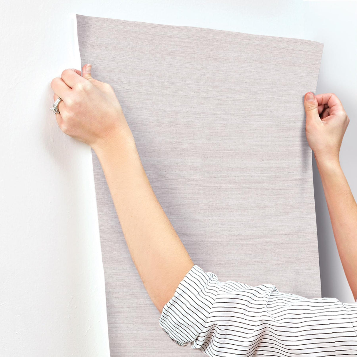 York Wallcoverings Milano Silk Dusty Lavender Wallpaper