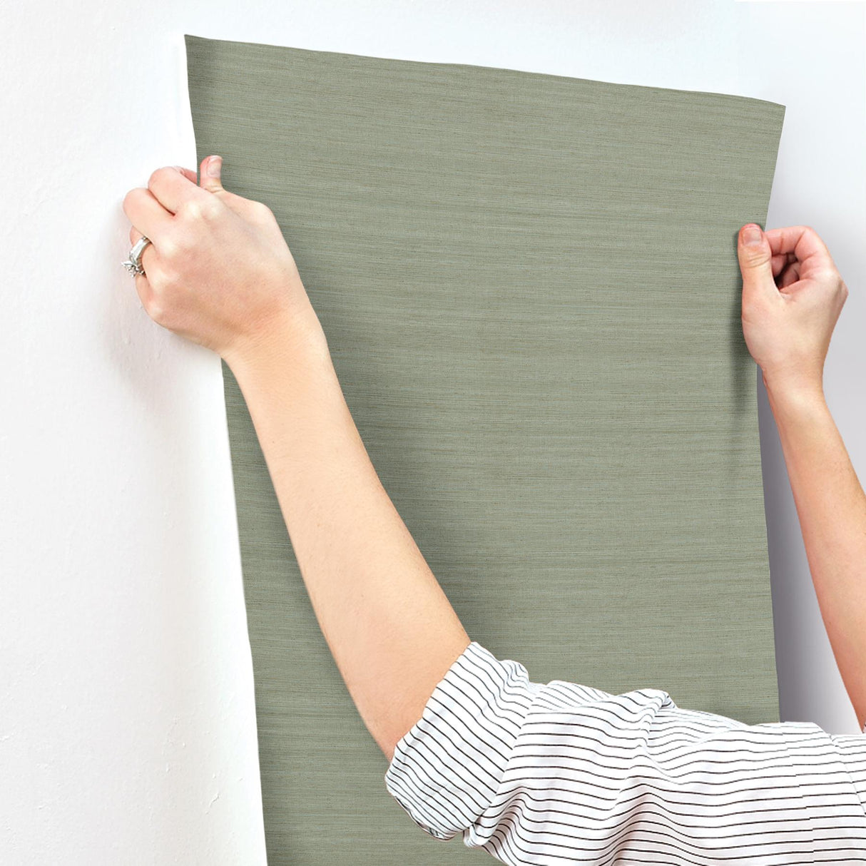York Wallcoverings Milano Silk Emerald Wallpaper