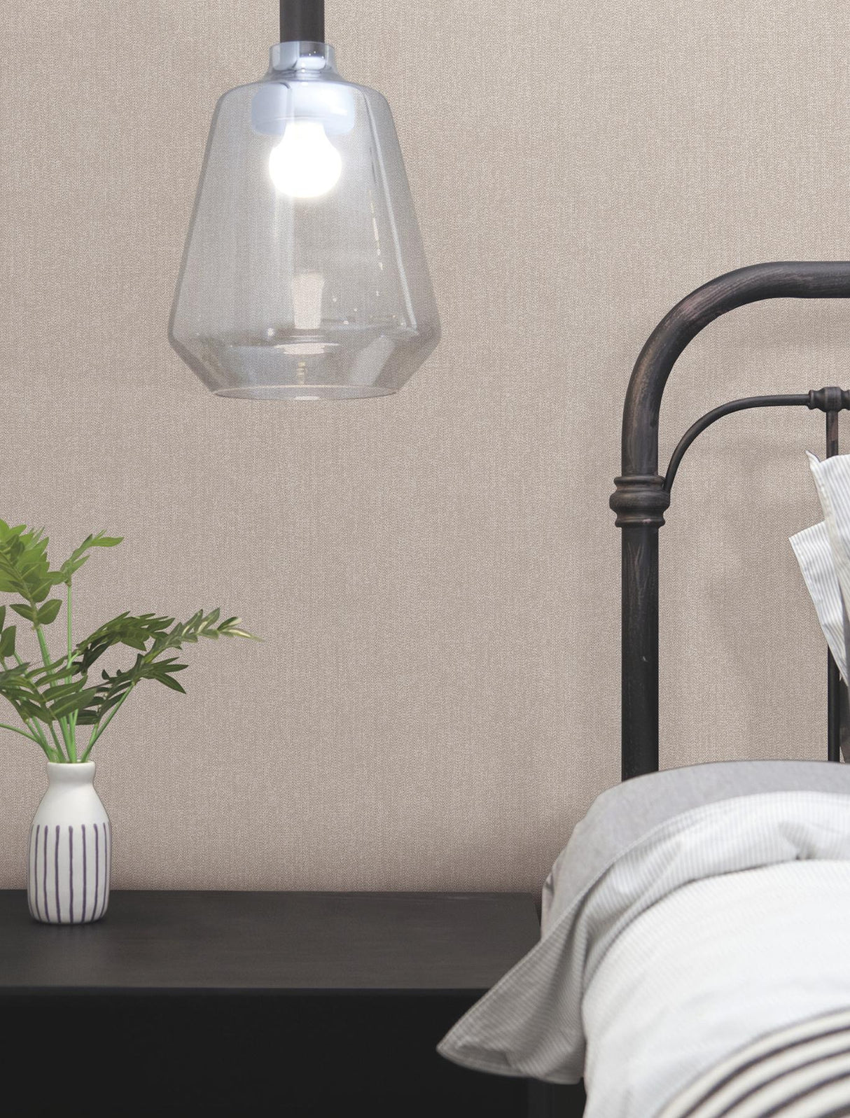 York Wallcoverings Purl One Pebble Wallpaper