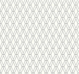 York Wallcoverings Black Diamond Lattice Wallpaper