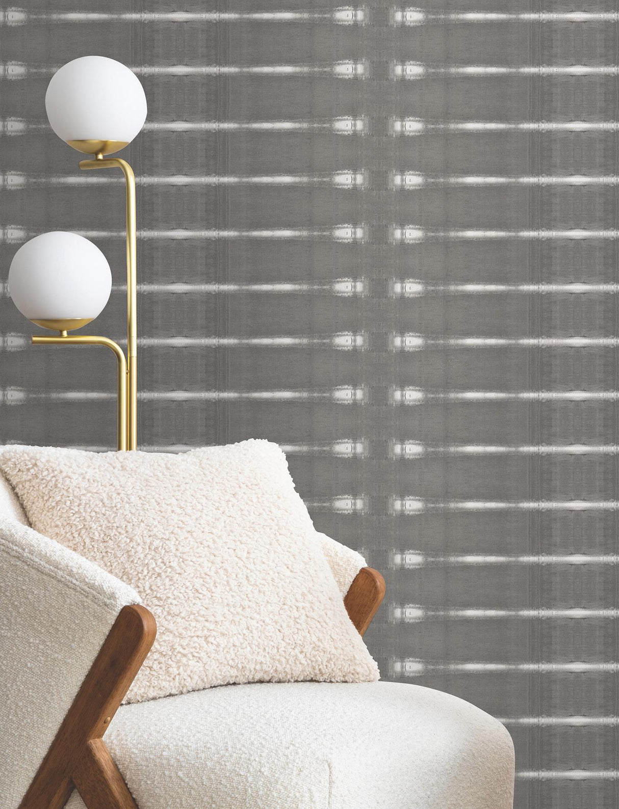 York Wallcoverings Resound Graphite Wallpaper