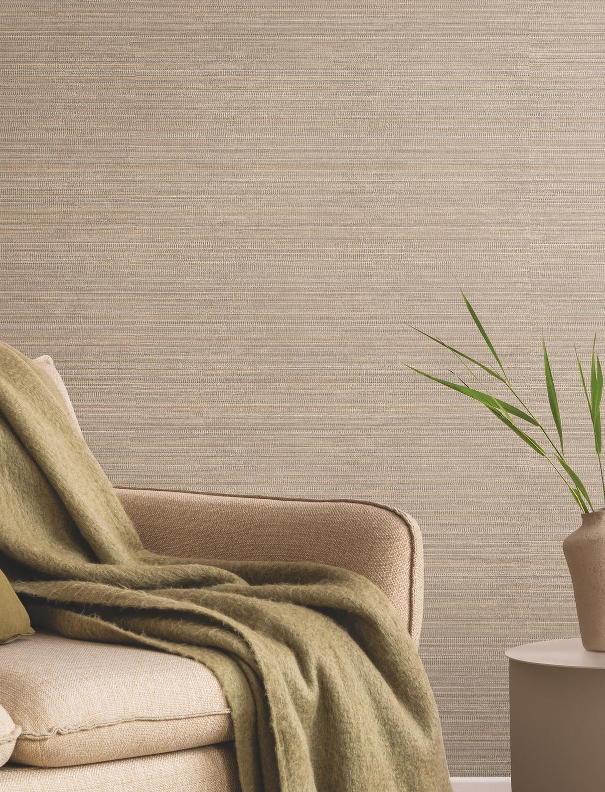 York Wallcoverings Allineate Parchment Wallpaper
