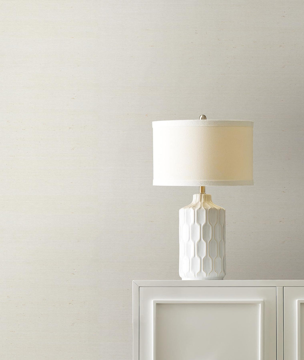 Ronald Redding Designs Maguey Sisal White Wallpaper