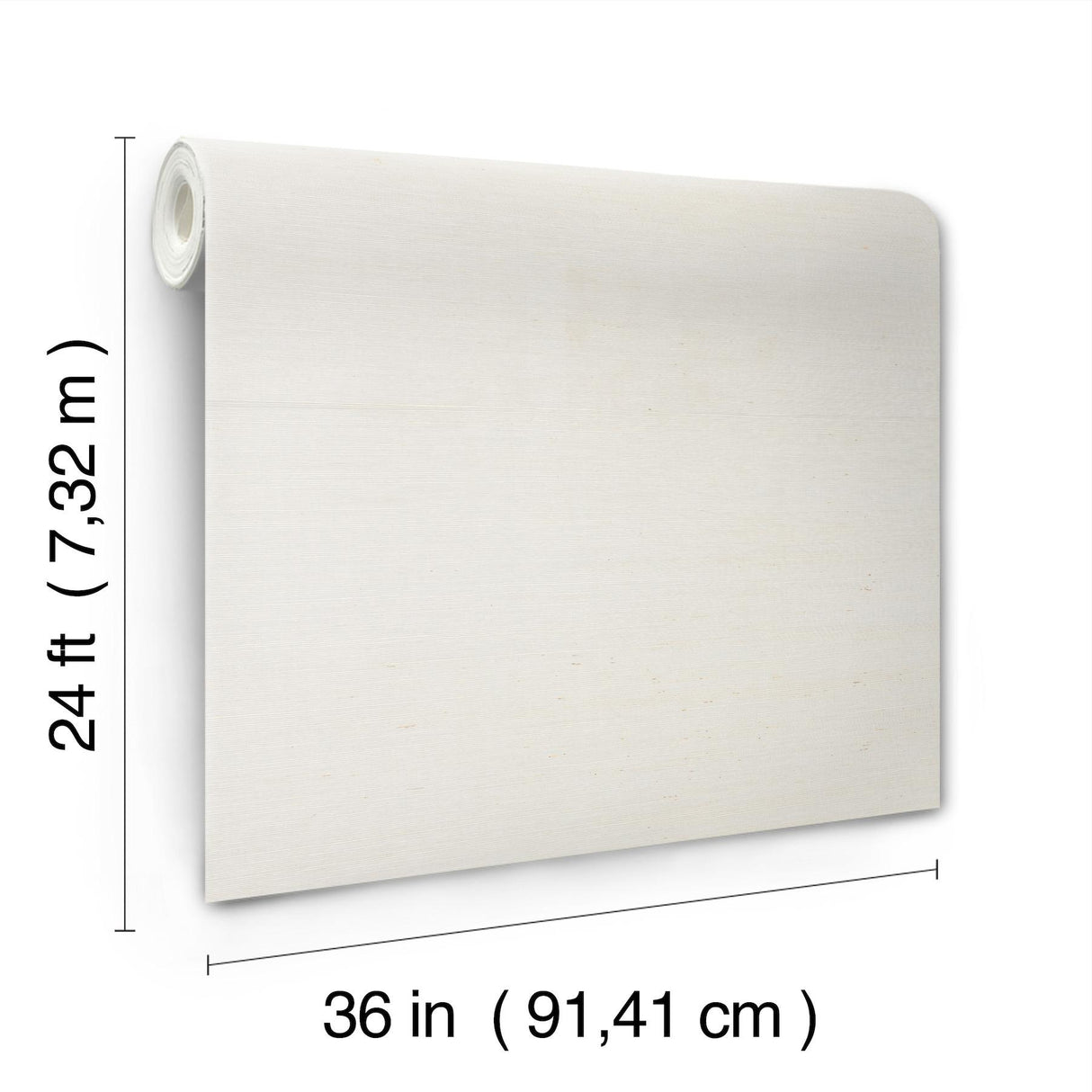 Ronald Redding Designs Maguey Sisal White Wallpaper