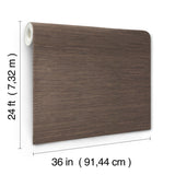 Ronald Redding Designs Knotted Grass Brown Wallpaper