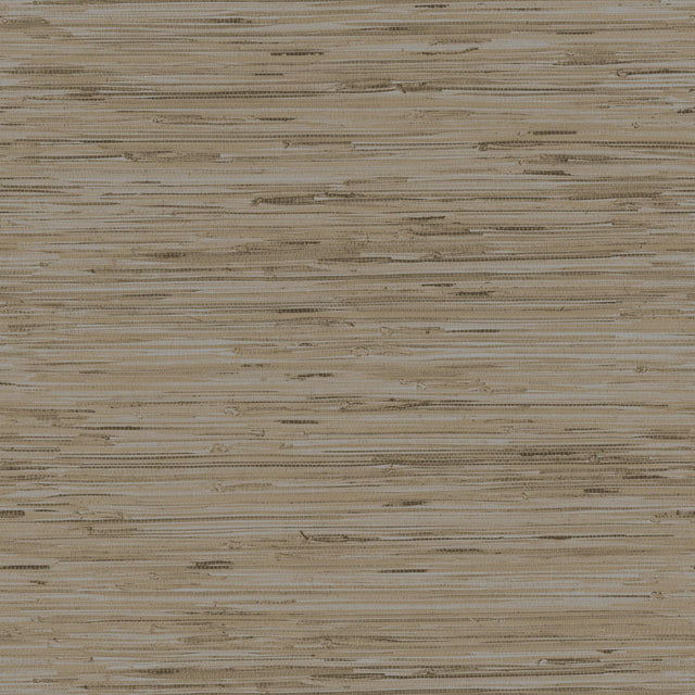 York Wallcoverings Lustrous Grasscloth Silver & Taupe Wallpaper