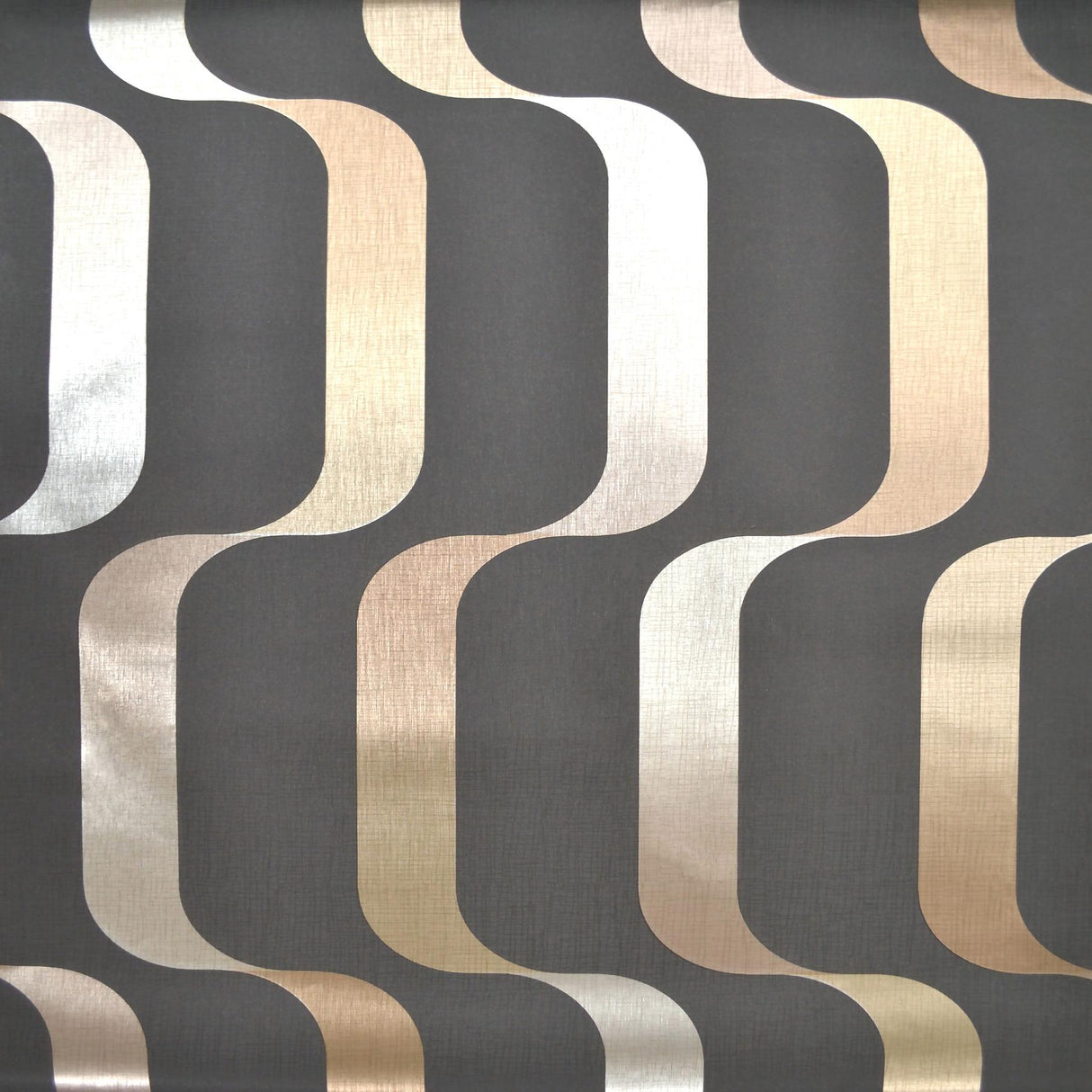 York Wallcoverings Ribbon Black Wallpaper