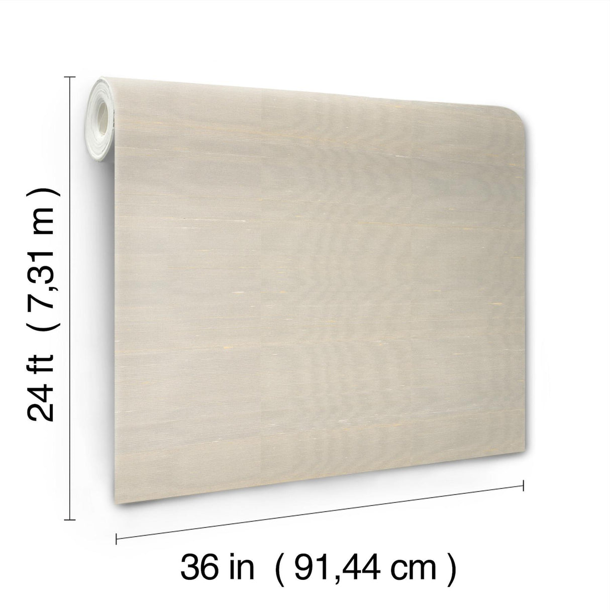 Ronald Redding Designs Saori Sand Silk Specialty Wallpaper
