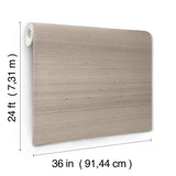 Ronald Redding Designs Saori Taupe Silk Specialty Wallpaper