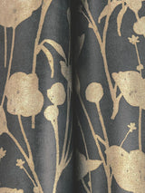 Ronald Redding Designs Shimmering Poppies Black & Gold Wallpaper