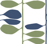 York Wallcoverings Sculpted Vines Alpine & Ultramarine Wallpaper