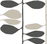 York Wallcoverings Sculpted Vines Carbon & Linen Wallpaper