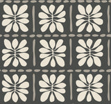 York Wallcoverings Mimosa Fleur Carbon Black Wallpaper