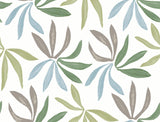 York Wallcoverings Little Garden Alpine & Sky & Silver Wallpaper
