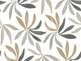 York Wallcoverings Little Garden Graphite & Gold Wallpaper