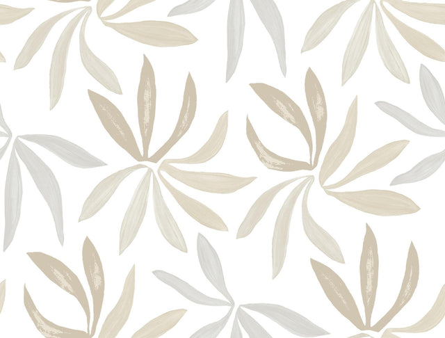 York Wallcoverings Little Garden Neutral & Pearl Wallpaper