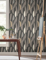 York Wallcoverings Balance Carbon & Graphite Wallpaper
