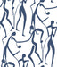 York Wallcoverings Joyful Dancers Ultramarine Wallpaper