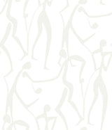 York Wallcoverings Joyful Dancers Pearl Wallpaper