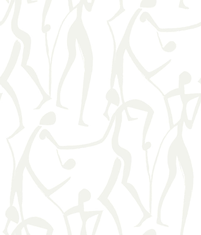 York Wallcoverings Joyful Dancers Pearl Wallpaper