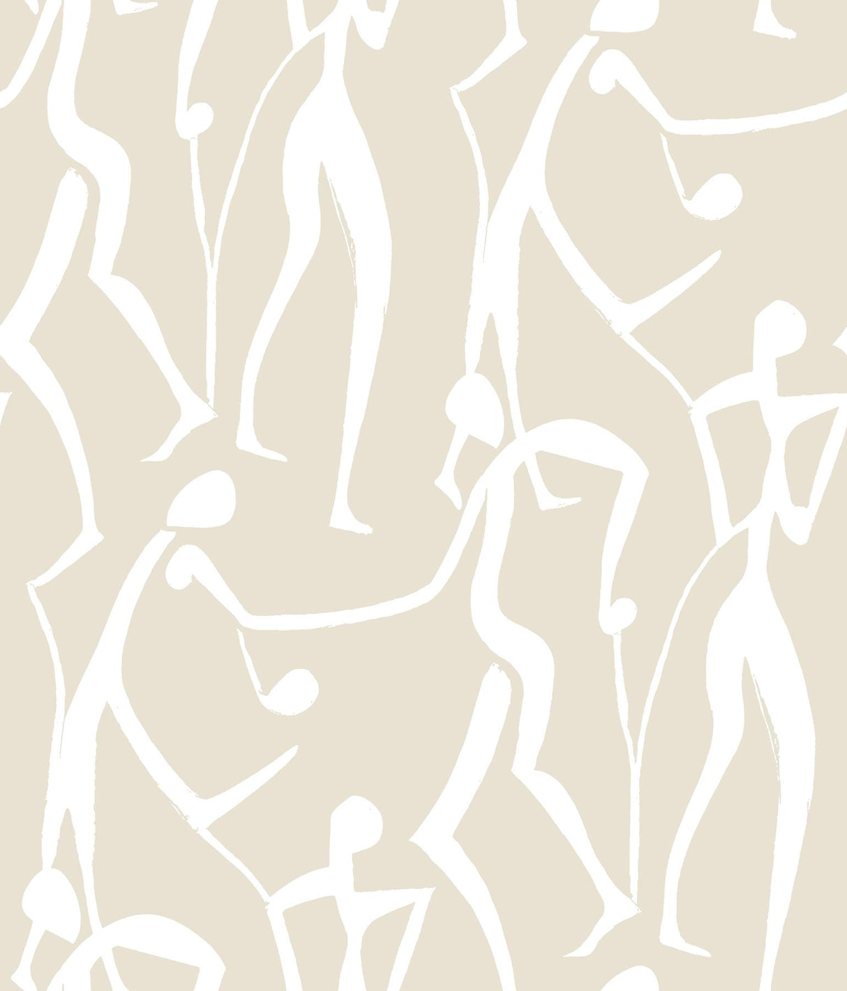 York Wallcoverings Joyful Dancers Nude Wallpaper