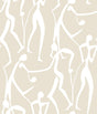 York Wallcoverings Joyful Dancers Nude Wallpaper