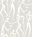 York Wallcoverings Joyful Dancers Lichen Grey Wallpaper