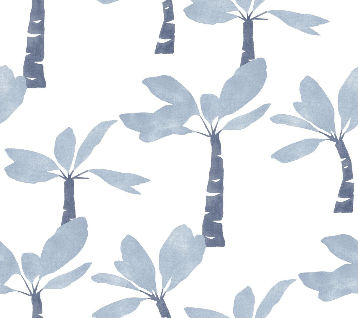 York Wallcoverings Painted Oasis Ultramarine Wallpaper